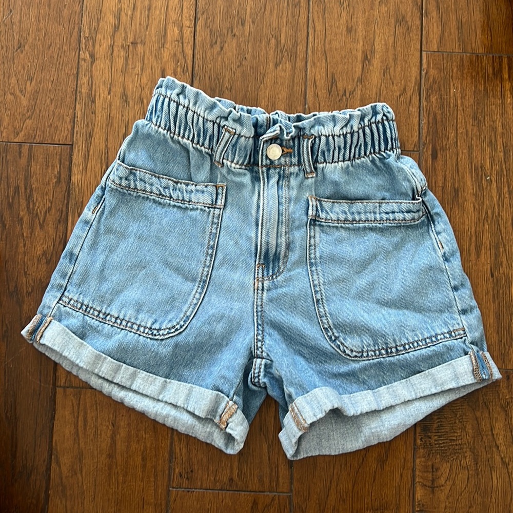 Zara Girls light denim shorts